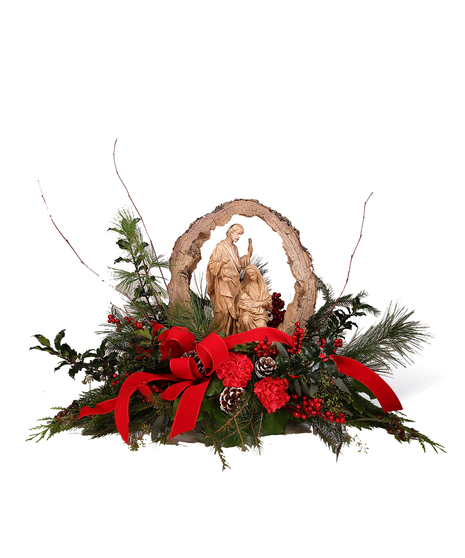 Nativity Scene Centerpiece Flowers - Neubauer's Flowers