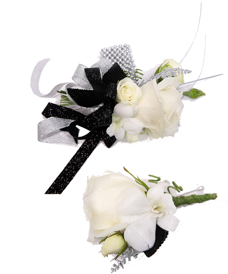 White Rose Wrist Corsage Uniontown, PA